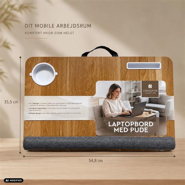 Laptopbord med pude